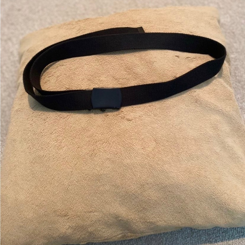 Belt ADJUSTABLE 45”' Black Canvas